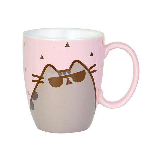 Pusheen Sunglass Gold Pink Mug