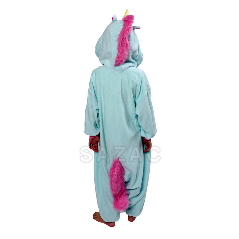 Blue Unicorn Kid Kigurumi, Unicorn Costume for Kids