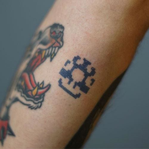 Mario Mushroom Tattoo - Semi-Permanent Tattoo