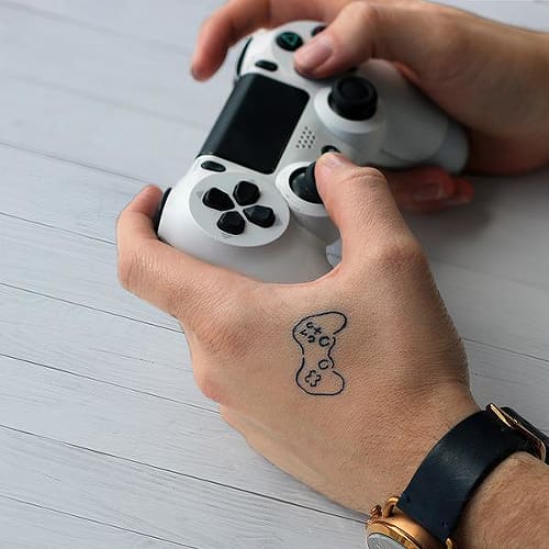 "PlayStation" Console Temporary Tattoo