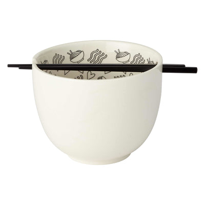 Hopeless "Ramen-Tic" Ramen Bowl with Chopsticks