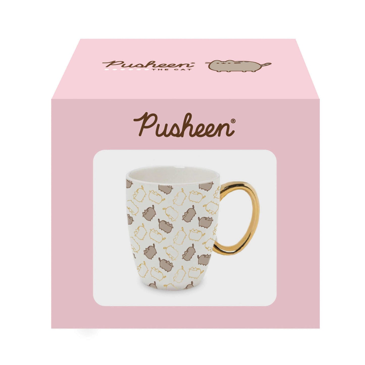 Pusheen Gold Pattern Mug