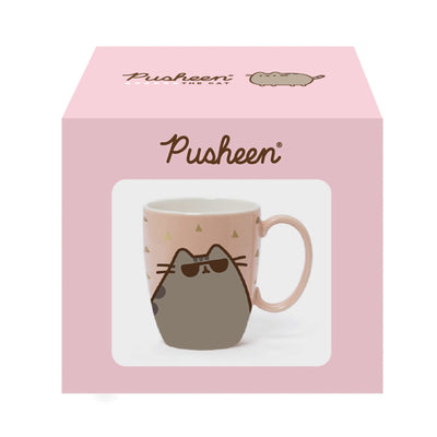 Pusheen Sunglass Gold Pink Mug