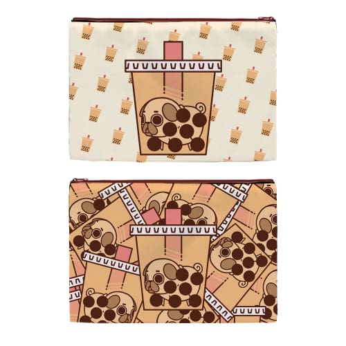 Bubble Tea Puglie Pug Pencil Case - Pencil Case