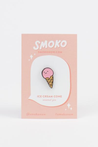 Ice Cream Cone Enamel PIn - Kutame