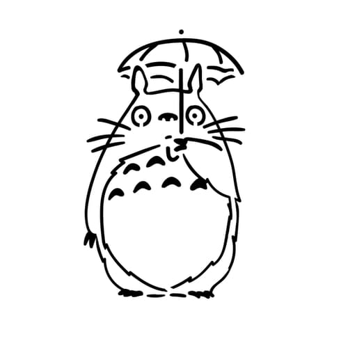 My Neighbor Totoro Tattoo - Semi-Permanent Tattoo