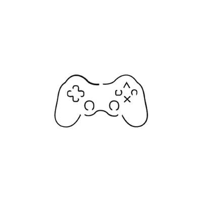 Game controller and rainbow tattoo and tshirt design Symbol of industry  video games Vector graphics Stock Vector  Adobe Stock
