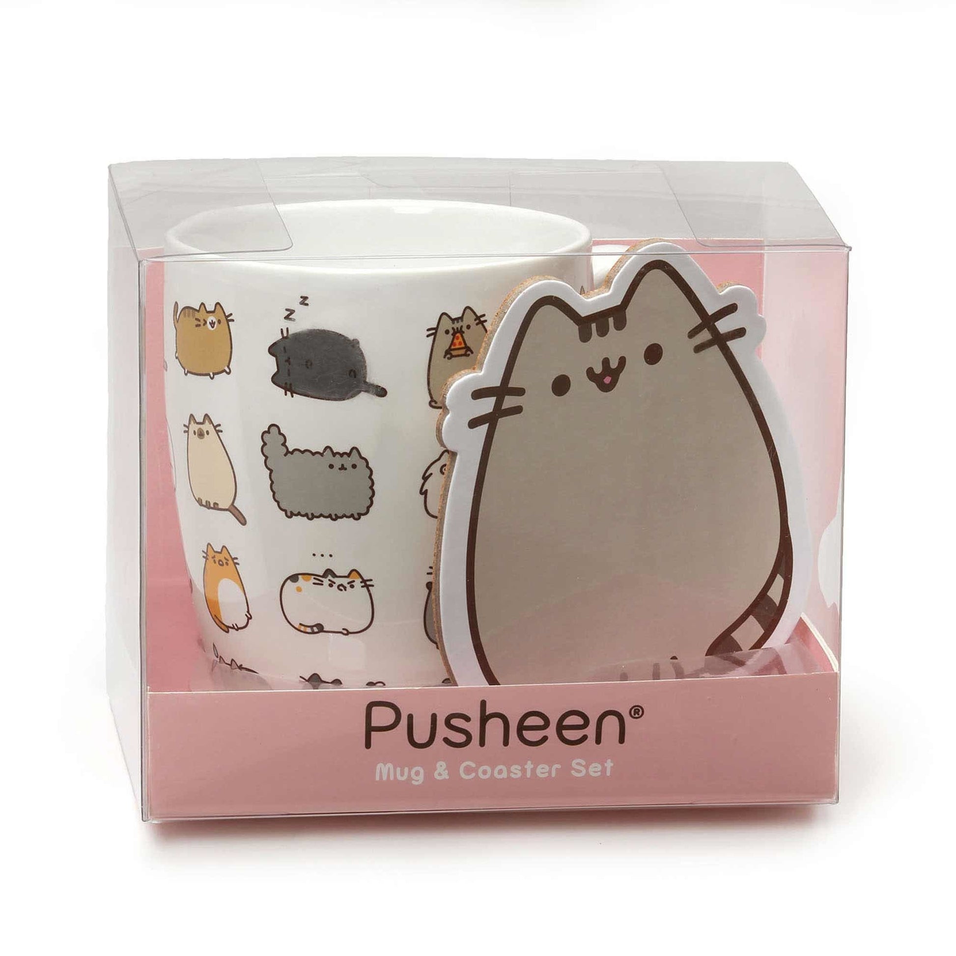 Pusheen Kitties Mug and Coaster Set - Kutame