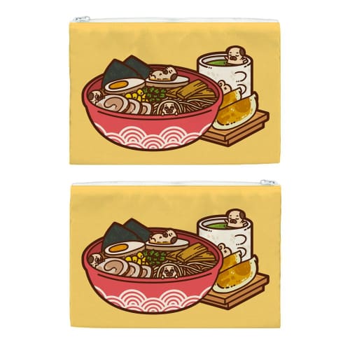 Ramen Set Puglie Pug Pencil Case - Pencil Case