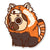 Red Panda Puglie Pug Sticker