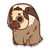 Sloth Puglie Pug Sticker