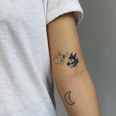 The Simpsons Itchy And Scratchy Tattoo - Semi-Permanent Tattoo