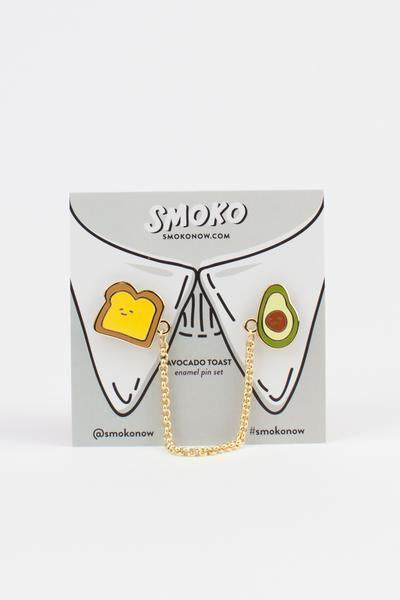 Toast & Avocado Enamel Pin - Kutame